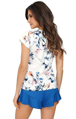 Piżama damska Astrid 1/2 Donna - cobalt