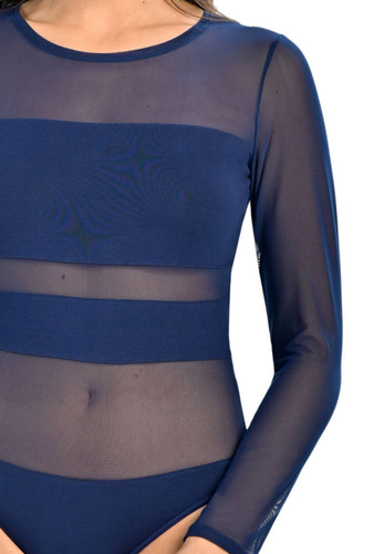 Body damskie Stripy Teyli - niebieski