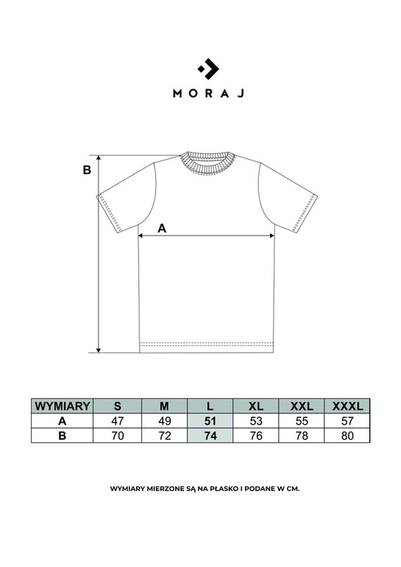 T-shirt męski OTS1500-003 Moraj - czarny