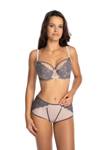 Biustonosz Półusztywniany BS 1111 Violette  Gaia czarny