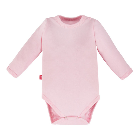 Body dziewczęce z długim rękawem Run&Fun Eevi- róż