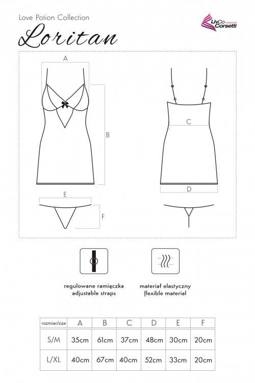 Komplet dwuczęściowy Loritan LC 99185 LivCo Corsetti Fashion