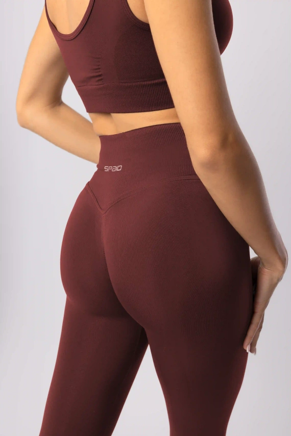 SPAIO Flex Innergy 2.0 navy burgund– legginsy damskie seamless do aktywności