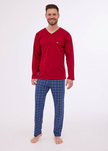 Piżama męska 122/262 Gordon Cornette bordowy