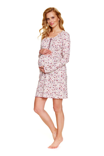 Koszula nocna Doctor Nap 7308 – Plus size, ciążowa i do karmienia | 95% bawełna, Polska