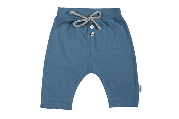 Spodnie niemowlęce 3/4 "BLUE SEA" Makoma niebieski kotwice