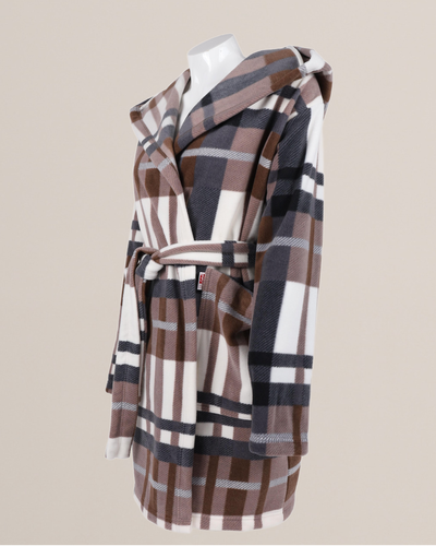 Szlafrok Kocyk 031 De Lafense – miękki polarowy szlafrok dla kobiet, które kochają przytulność, niebieski