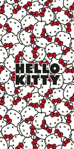 Dziecięcy ręcznik plażowy Hello Kitty Jerry Fabrics | Kolorowy, miękki, bawełniany