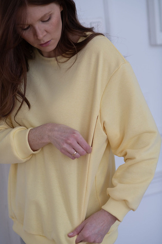 Bluza do karmienia Milk It Easy! Milk&Love masełkowy