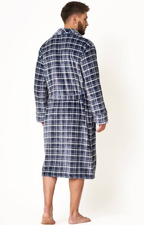 Szlafrok męski MGL 432 B24 Key granatowy