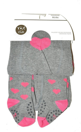 RAB-0025G Rajstopy do raczkowania mix kolor-dziewczynka