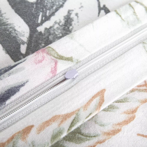 Pościel flanelowa liście 31505/1 Darymex biały 