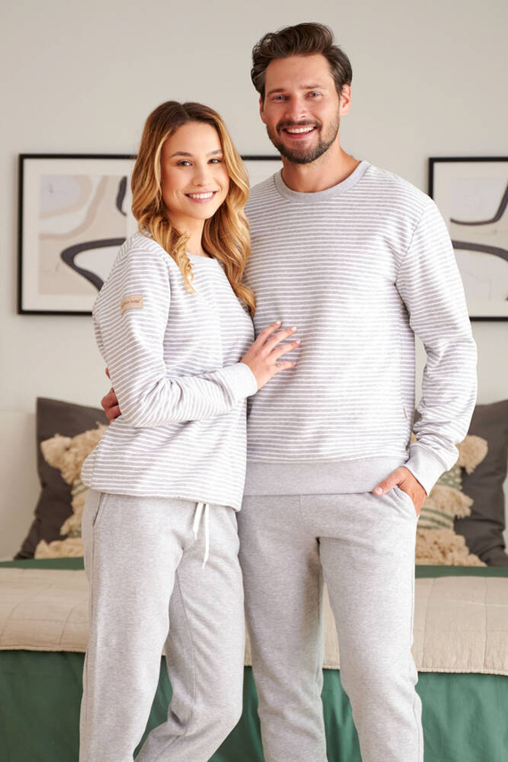 PMB.5248 Piżama Męska Doctor Nap - szara