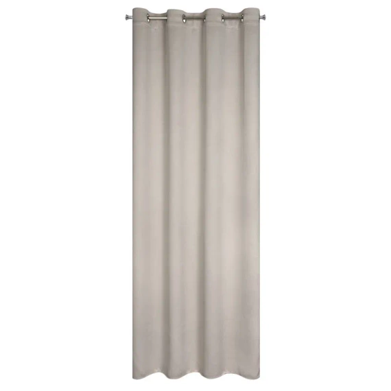 Zasłona na taśmie Maroko z motywem egzotycznych liści Eurofirany czarny