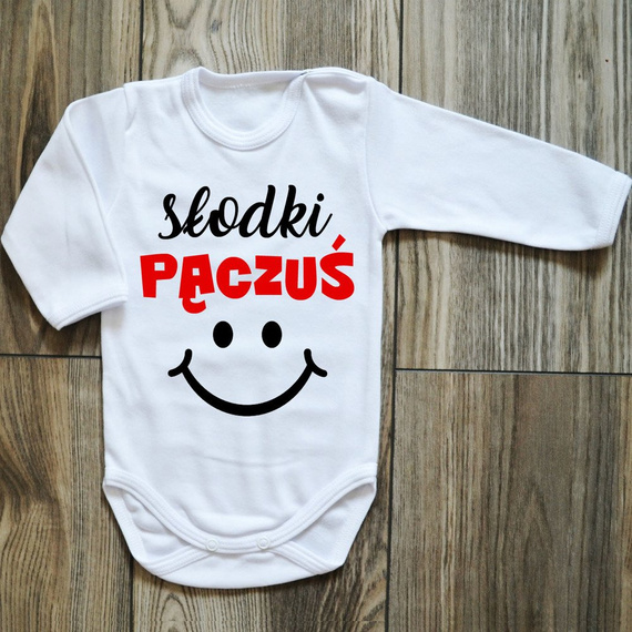 Body długi rękaw "Słodki pączuś" Moocha czarny