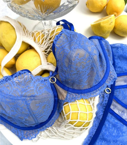 Biustonosz soft 19227 Heaven Mediolano niebieski