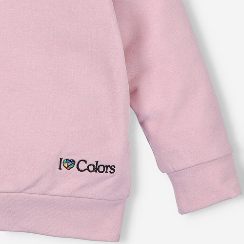 Bluza dresowa I love Colors - różowy