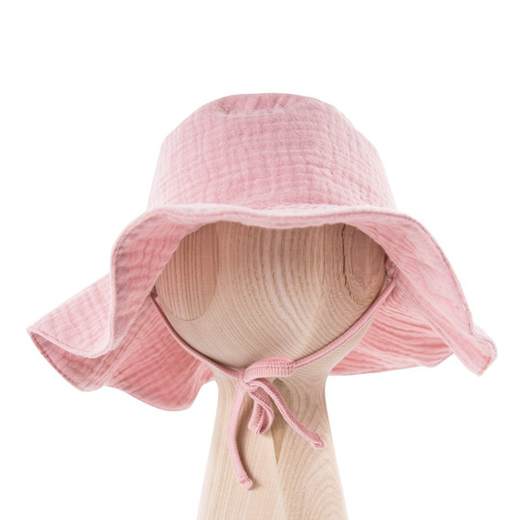 Kapelusz muślinowy Strawberry & Love Eevi- różowy