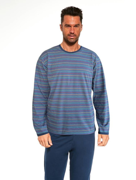 Piżama męska 138/52 Various Cornette niebieski-granatowy