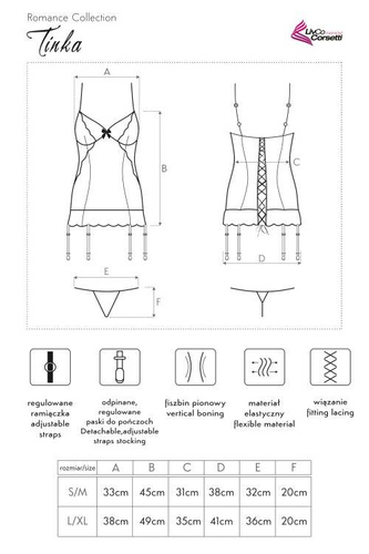 Komplet Tinka LC 90180 LivCo Corsetti Fashion