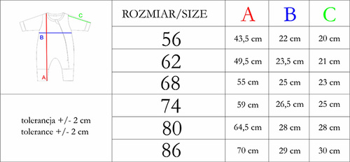 Pajacyk niemowlęcy 209032 Rosy Nicol
