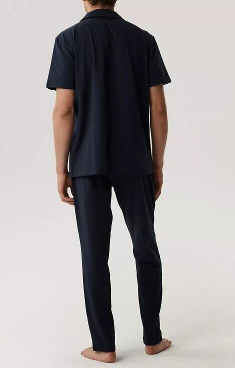 Piżama męska krótki rękaw BNMP-002 Atlantic-granatowa