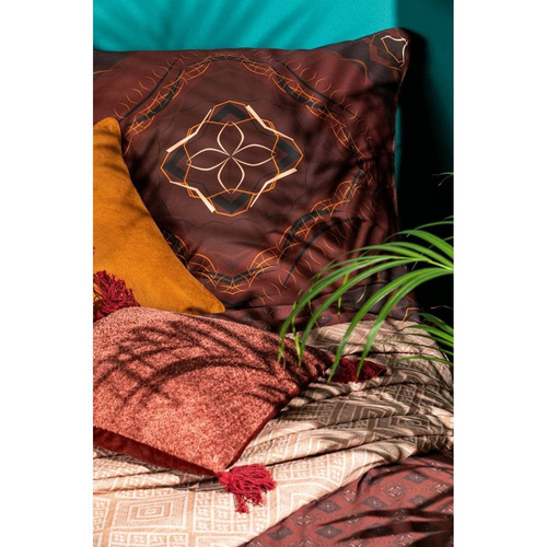 Pościel z makosatyny bawełnianej z geometrycznym wzorem Morocco 2 Eurofirany