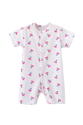 Rampers niemowlęcy Martex bawełniany wisienki | Pajacyk na lato dla niemowląt