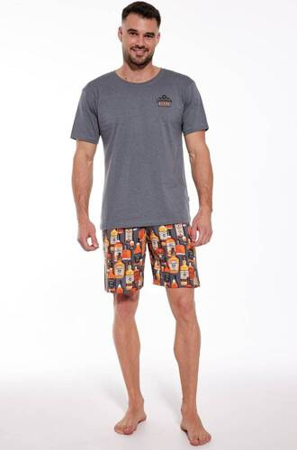 Piżama męska 326/159 London Gin Cornette grafitowy