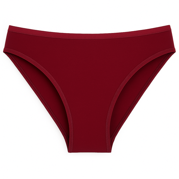 De Lafense 004 Limited – figi klasyczne damskie, wiskoza z elastanem - bordowy