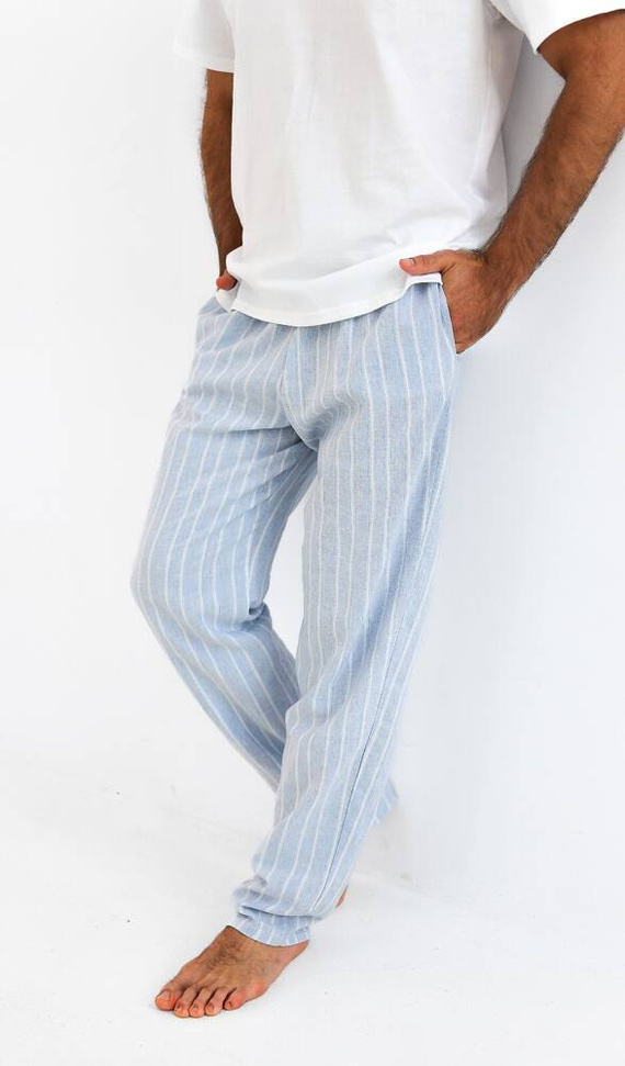 Piżama męska David Sensis - perłowy