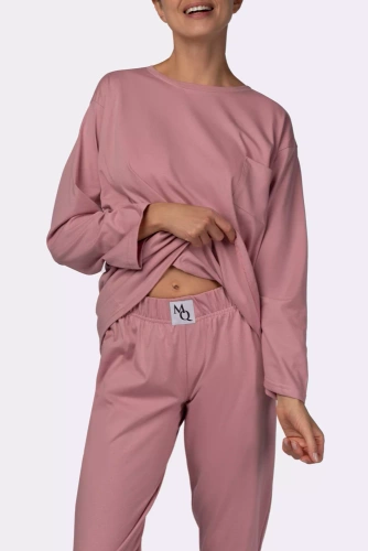 Piżama damska Homie longsleeve Mona pink