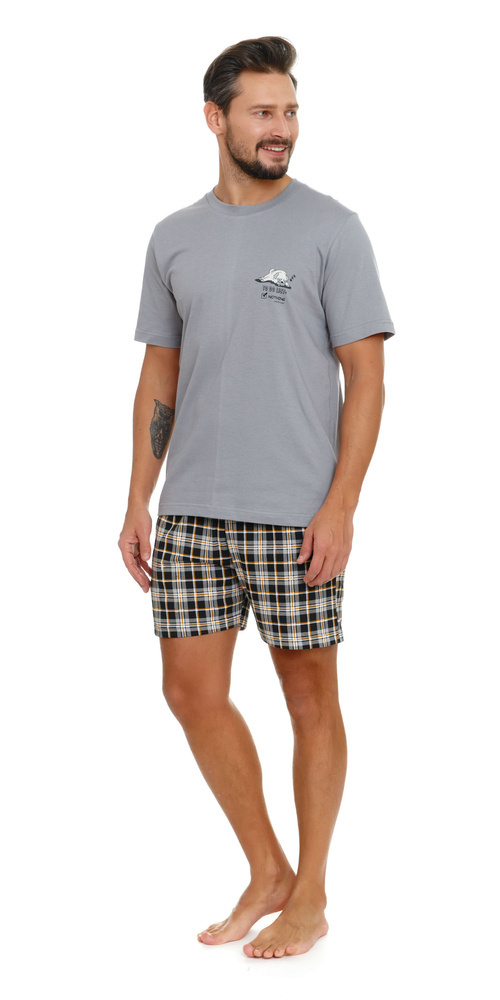 PMB.5153 Piżama Męska Doctor Nap - grey