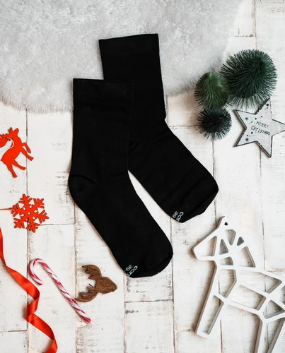 A45 Skarpety Premium A'3 Cornette - czarny (żołnierzyki) 