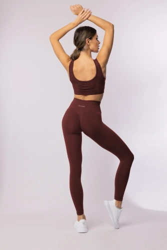 SPAIO Flex Innergy 2.0 navy burgund– legginsy damskie seamless do aktywności