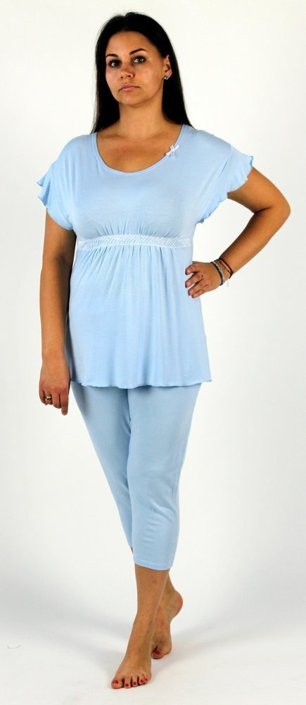 448 Julie Piżama Damska 3/4 - niebieski
