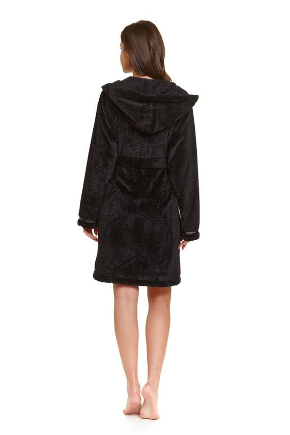 SWW.5208 Szlafrok damski Doctor Nap - black