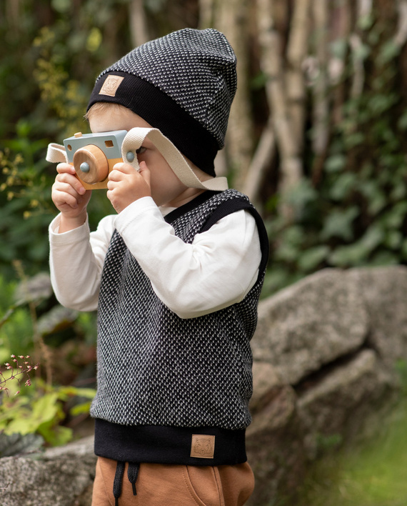 Kamizelka wciągana Le Tigre Pinokio - czarny