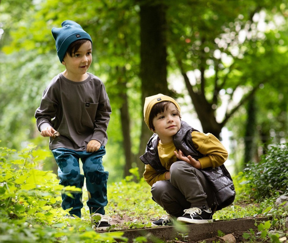 Spodnie dla chłopca Teo Pinokio - grafit