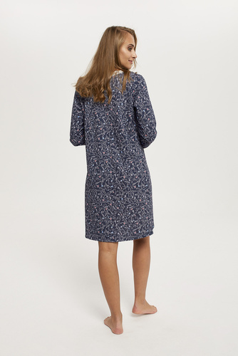 Koszula damska długi rękaw Flora Italian Fashion - druk