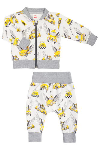 Dres niemowlęcy "Taxi 1" Makoma szary