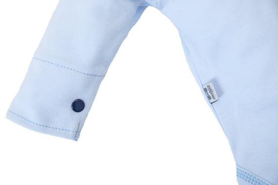 045N Little Gentleman Body koszulowe z długim rękawem Marija - błękit