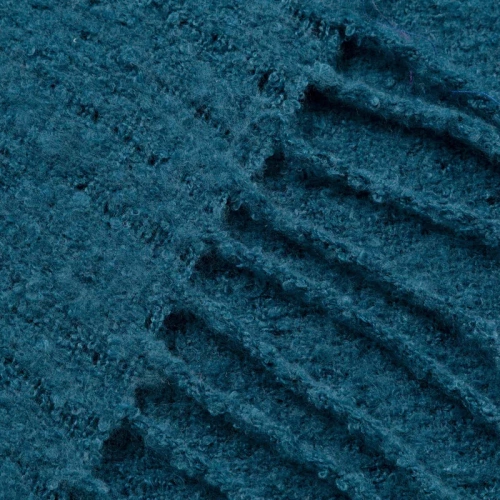 Koc narzuta imitująca buklę Bela Eurofirany granatowy 