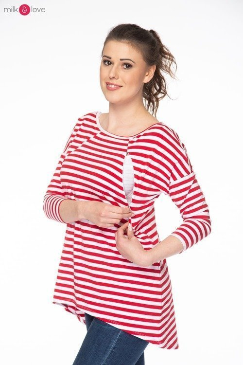 Bluzka ciążowa i do karmienia Mommy Milk&Love morska zieleń