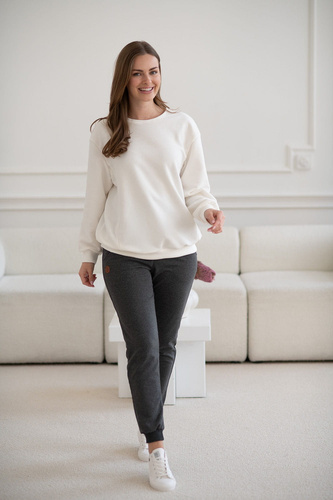 Bluza do karmienia Milk It Easy! Milk&Love śmietankowa z printem