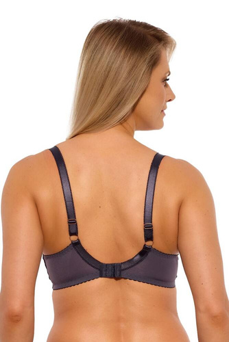 Biustonosz półusztywniany BS 1134 Keto Gaia grafitowy