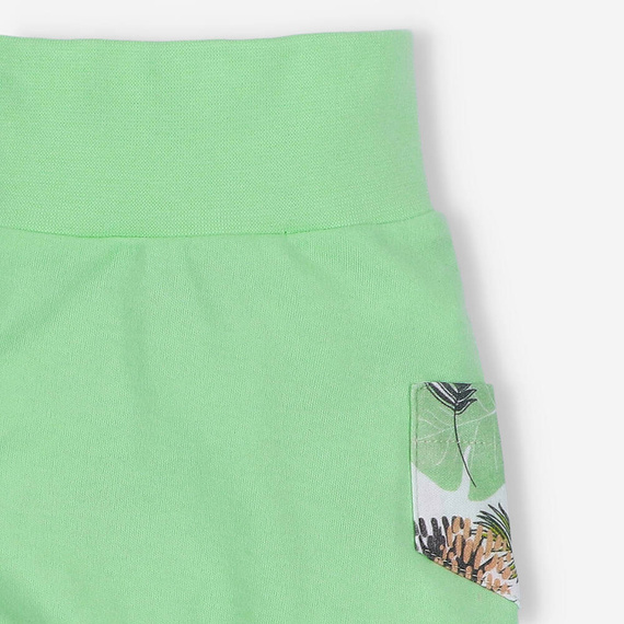 Spodnie dresowe z bawełny organicznej Lion Nini zielony