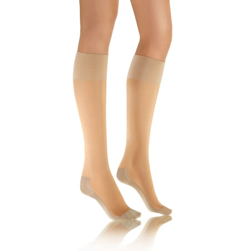 Relax Podkolanówki 20 DEN masujące spód stopy Sesto Senso sand