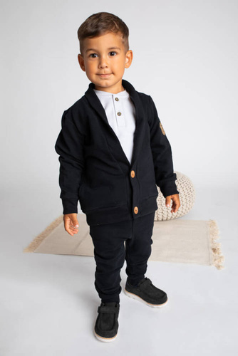 169560 Mix Bluza dresowa Nicol - czarny