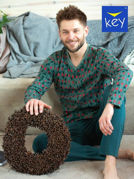 Piżama Męska MNS 916 Key zielony